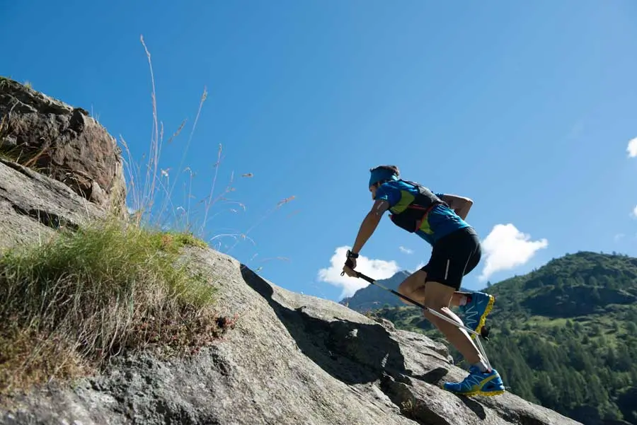 Endurance athlete racing